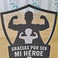 Escultura Decorativa Prints Patro- Papá Héroe Pack De 2 - Miniatura 2