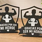 Escultura Decorativa Prints Patro- Papá Héroe Pack De 2 - Miniatura 5