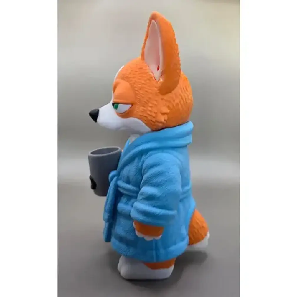 Figura Decorativa Prints Patro- Corgi Madrugador 6