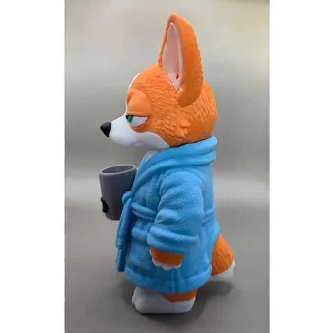 Figura Decorativa Prints Patro- Corgi Madrugador 6