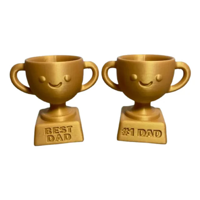 Figura Decorativa Prints Patro- Trofeo Mejor Papá (pack De 2