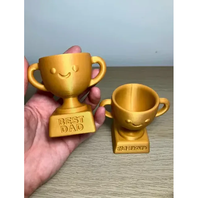 Figura Decorativa Prints Patro- Trofeo Mejor Papá (pack De 2