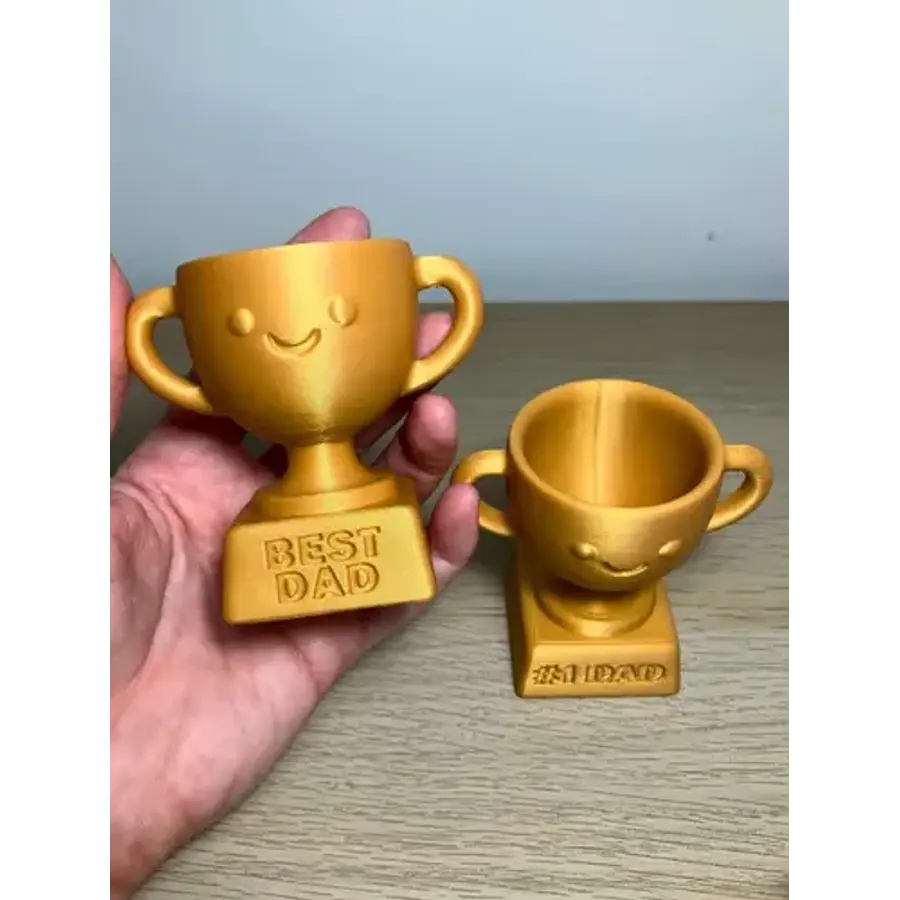 Figura Decorativa Prints Patro- Trofeo Mejor Papá (pack De 2
