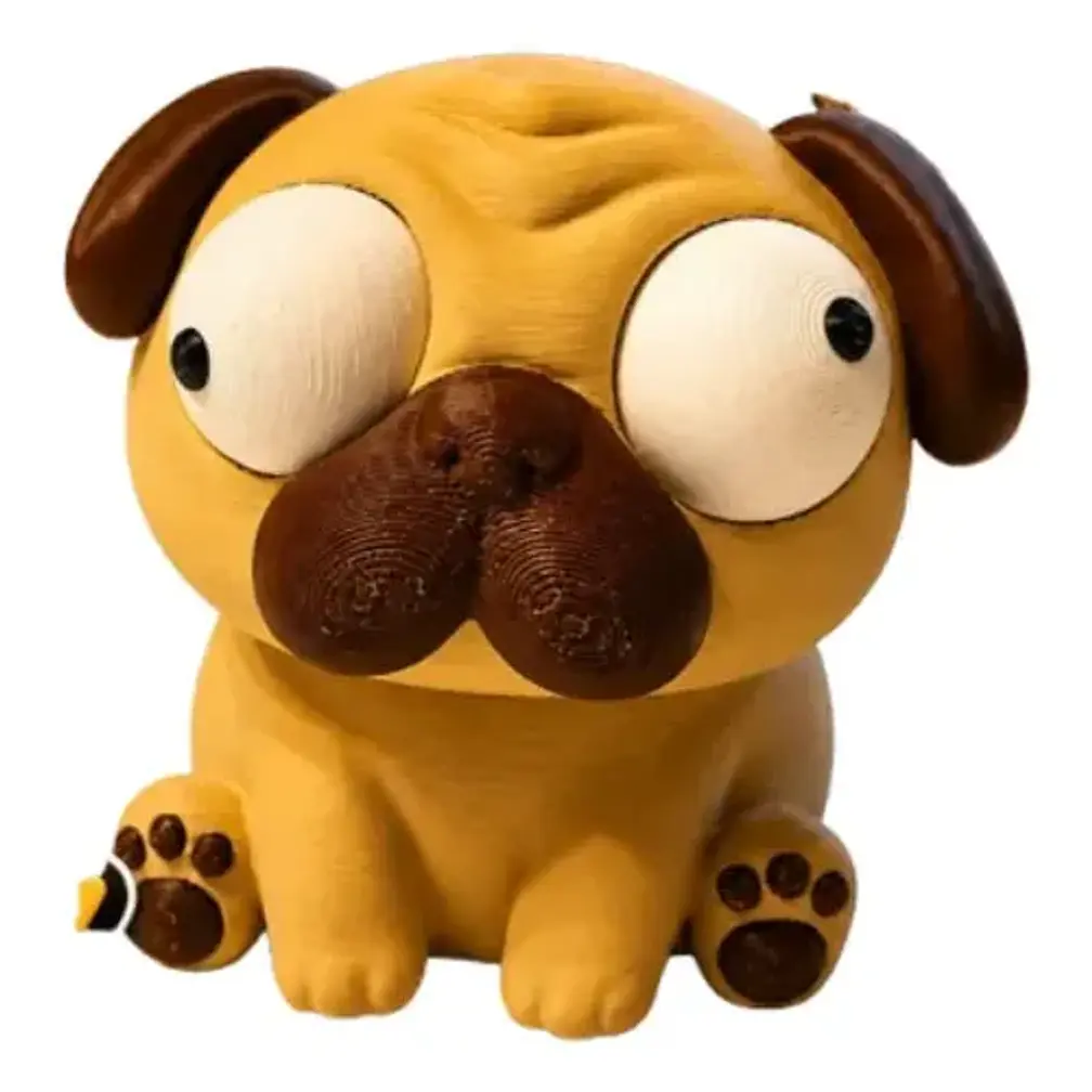 Figura Decorativa Prints Patro- Pug Ojos Saltones 1