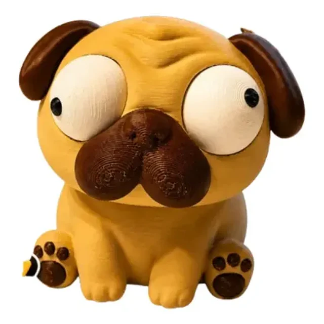 Figura Decorativa Prints Patro- Pug Ojos Saltones