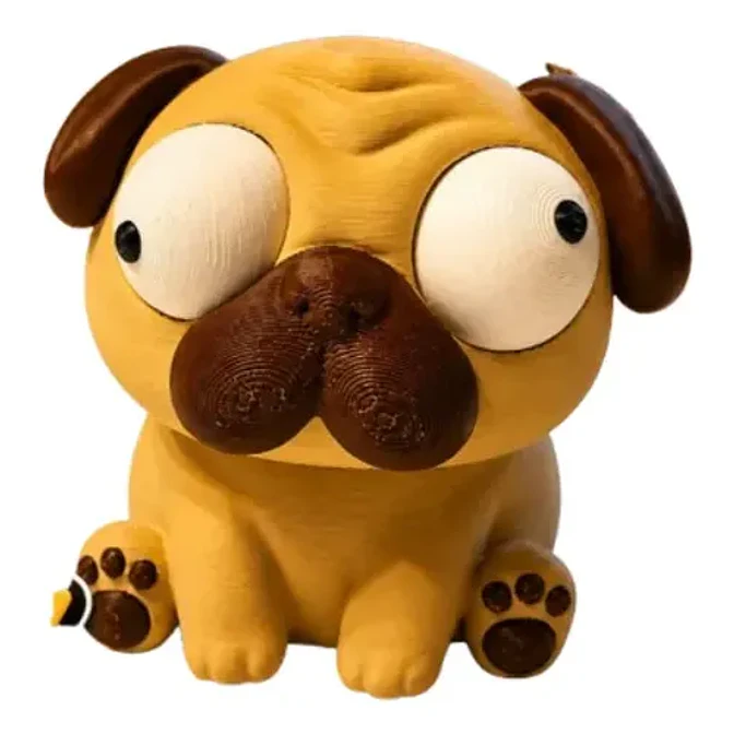 Figura Decorativa Prints Patro- Pug Ojos Saltones 1