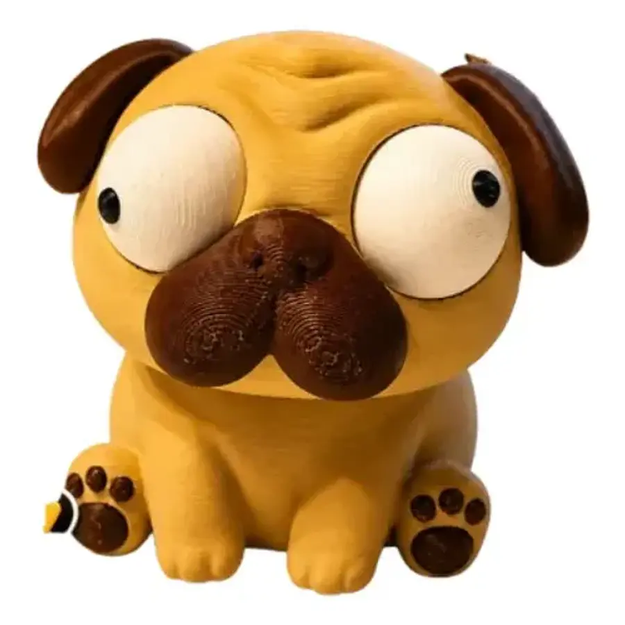 Figura Decorativa Prints Patro- Pug Ojos Saltones