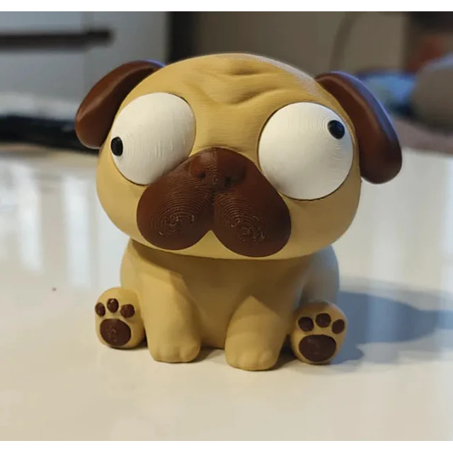 Figura Decorativa Prints Patro- Pug Ojos Saltones
