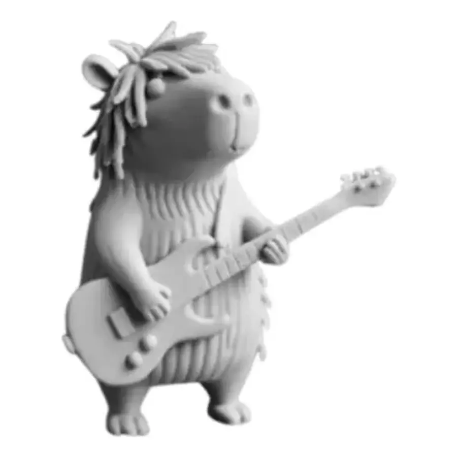 Figura Decorativa Prints Patro- Capibara Rockero
