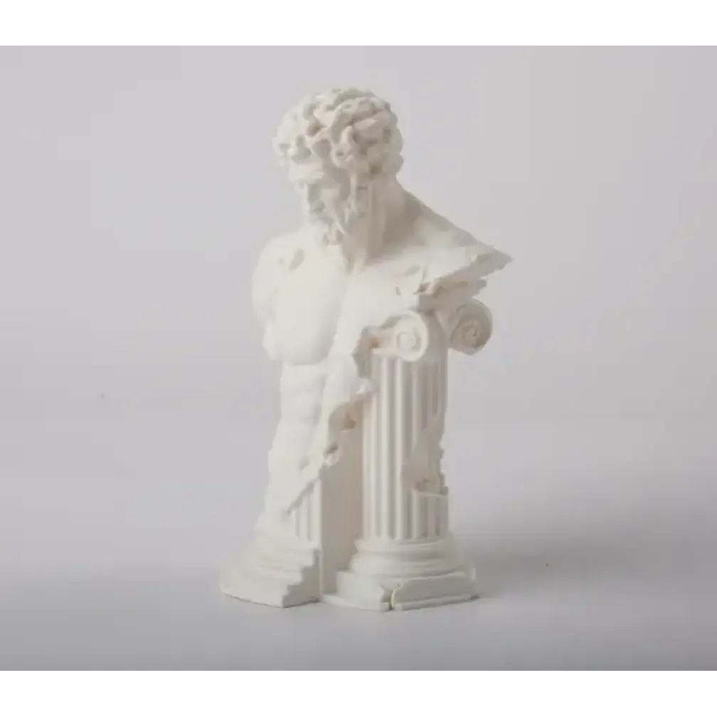 Escultura Decorativa Prints Patro- Busto De Héroe Griego 3