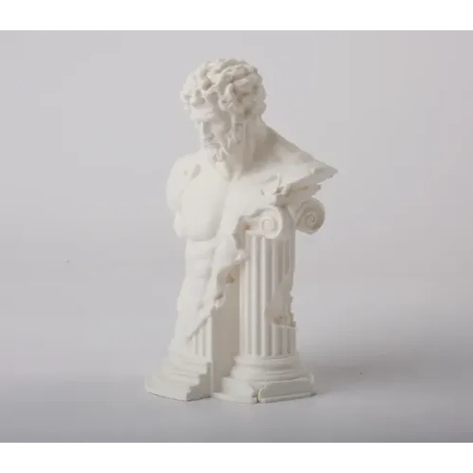 Escultura Decorativa Prints Patro- Busto De Héroe Griego 3