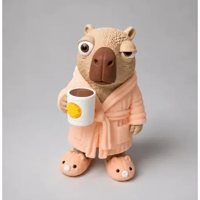 Figura Decorativa Prints Patro- Capibara Madrugador