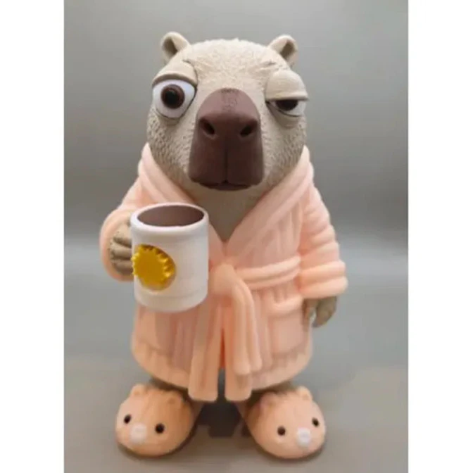 Figura Decorativa Prints Patro- Capibara Madrugador 4
