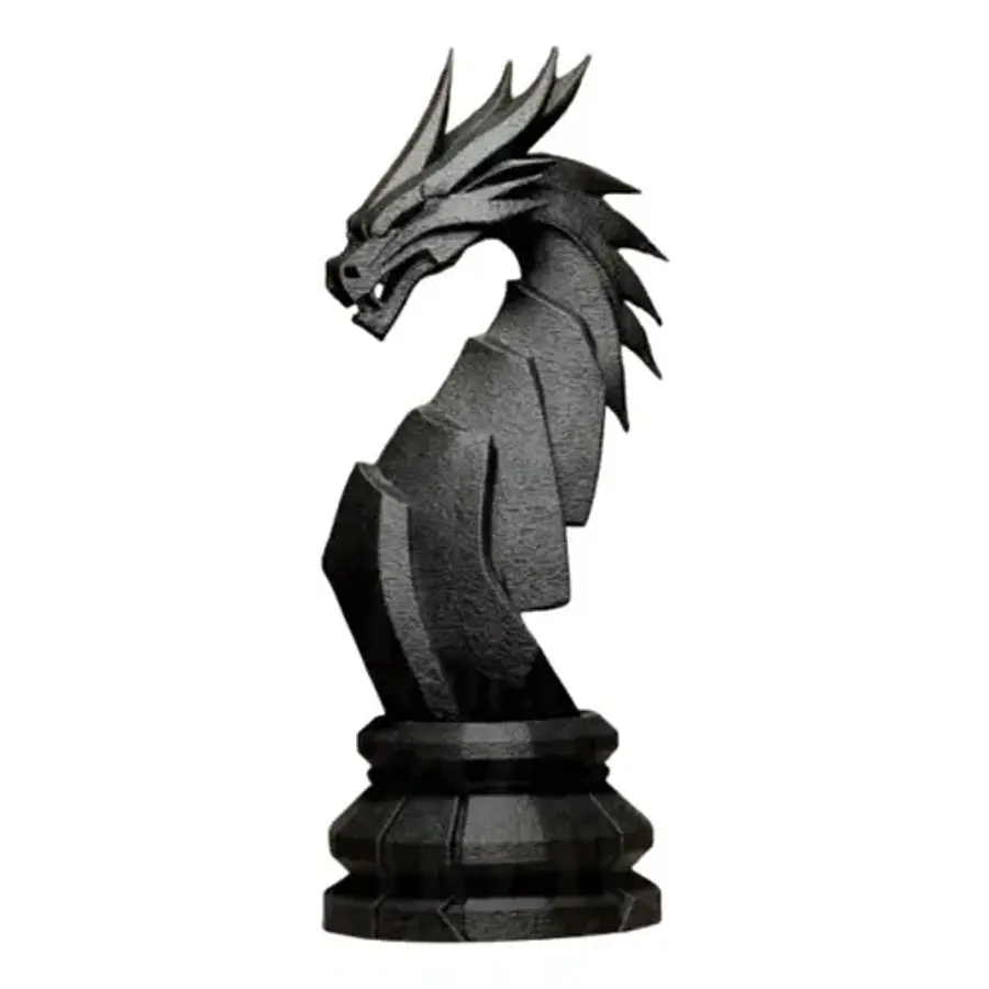 Escultura Decorativa Prints Patro- Dragón Geométrico