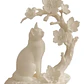 Escultura Decorativa Prints Patro- Gato Con Flores De Cerezo - Miniatura 1