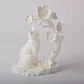 Escultura Decorativa Prints Patro- Gato Con Flores De Cerezo - Miniatura 3