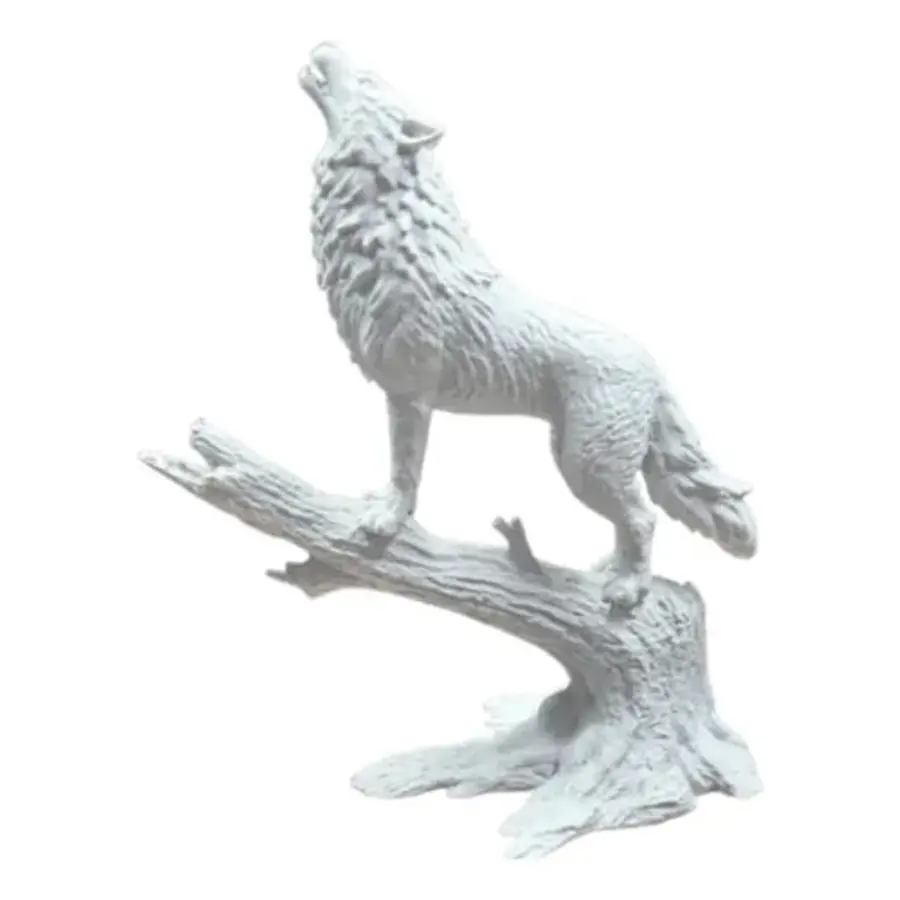 Escultura Decorativa Prints Patro-  Lobo Aullando