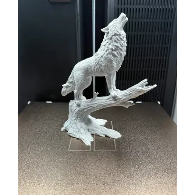 Escultura Decorativa Prints Patro-  Lobo Aullando