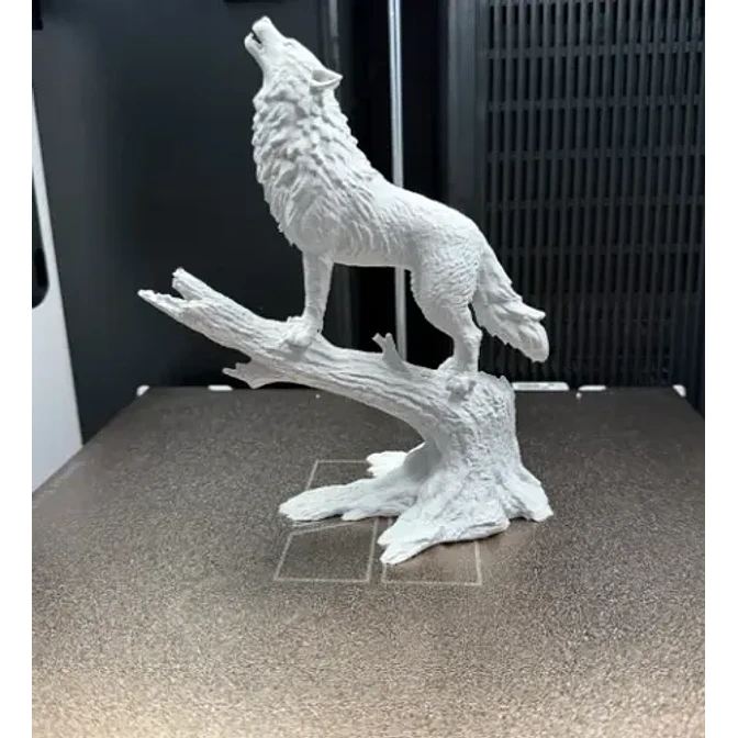 Escultura Decorativa Prints Patro-  Lobo Aullando 3
