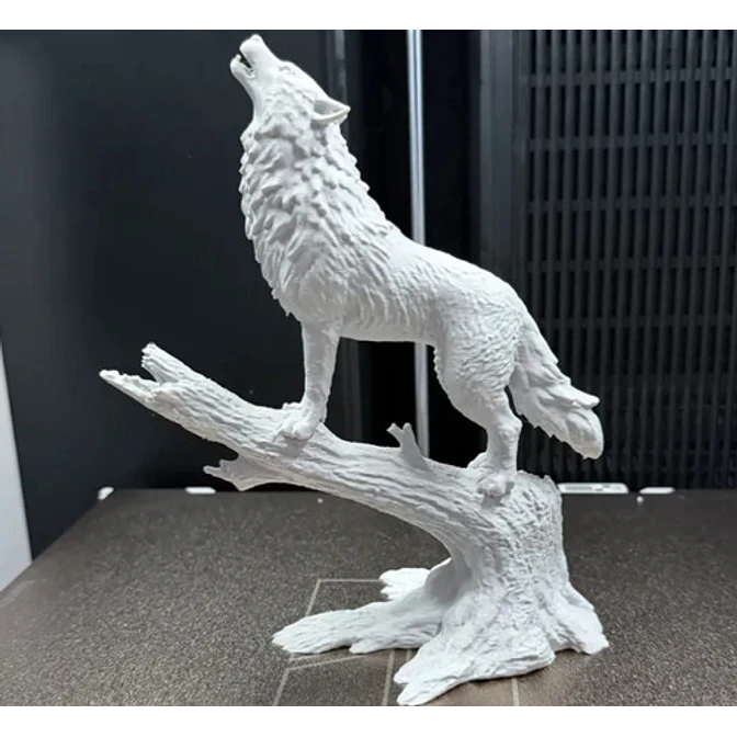 Escultura Decorativa Prints Patro-  Lobo Aullando 4