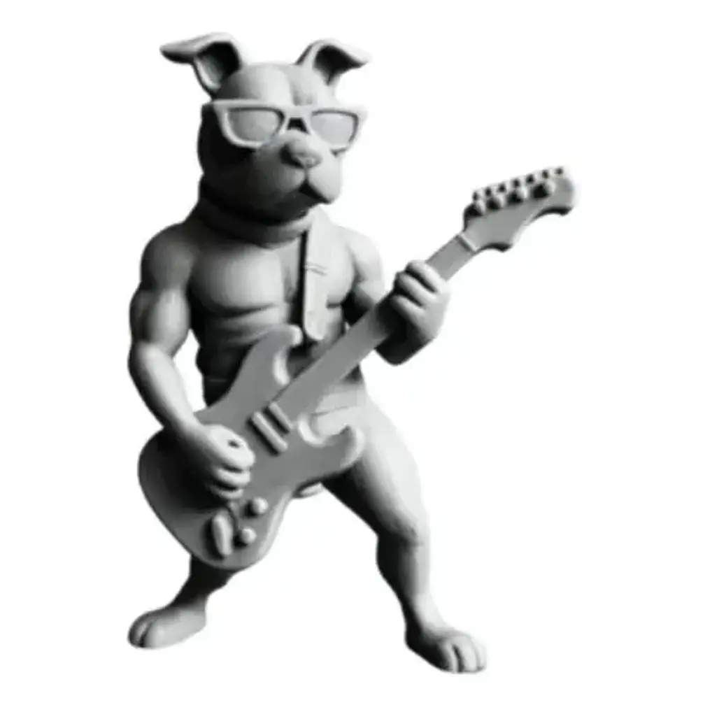 Figura Decorativa Prints Patro- Bulldog Bajista 1