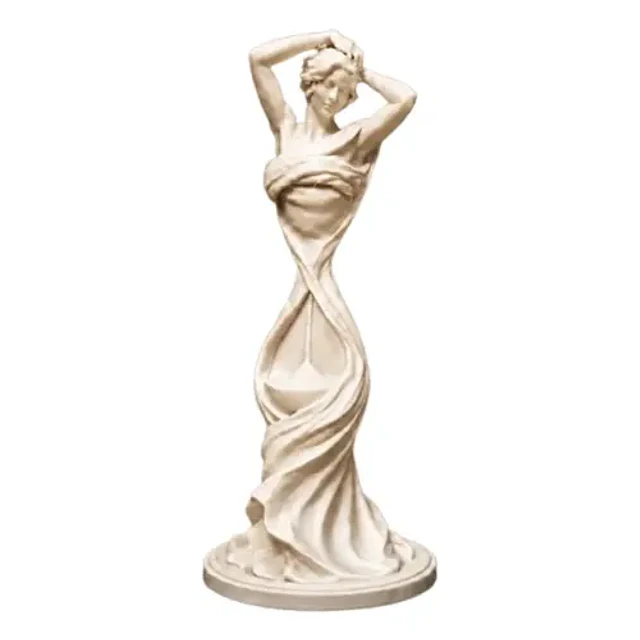 Escultura Decorativa Prints Patro- Musa De Reloj De Arena