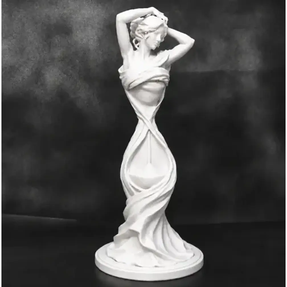Escultura Decorativa Prints Patro- Musa De Reloj De Arena 3