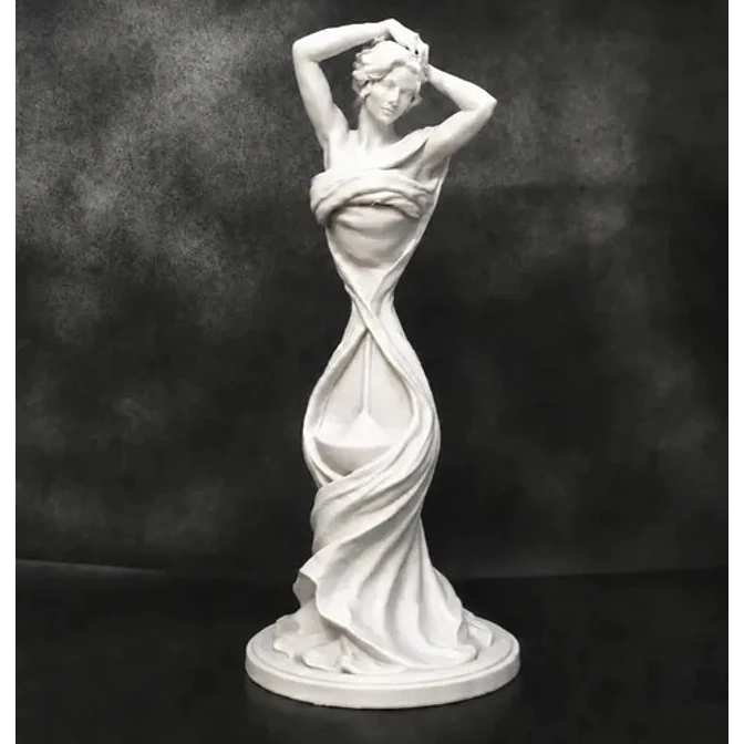 Escultura Decorativa Prints Patro- Musa De Reloj De Arena 4