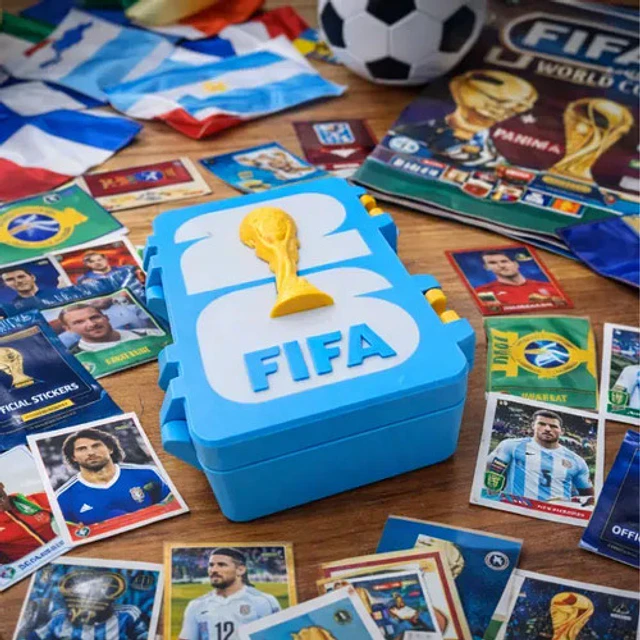 Caja Porta Láminas Álbum Mundial Panini Copa Del Mundo 2026