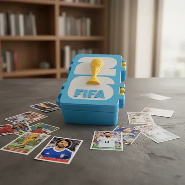 Caja Porta Láminas Álbum Mundial Panini Copa Del Mundo 2026