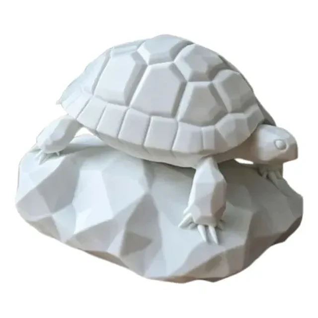 Escultura Decorativa Prints Patro- Tortuga Piedra Geométrica