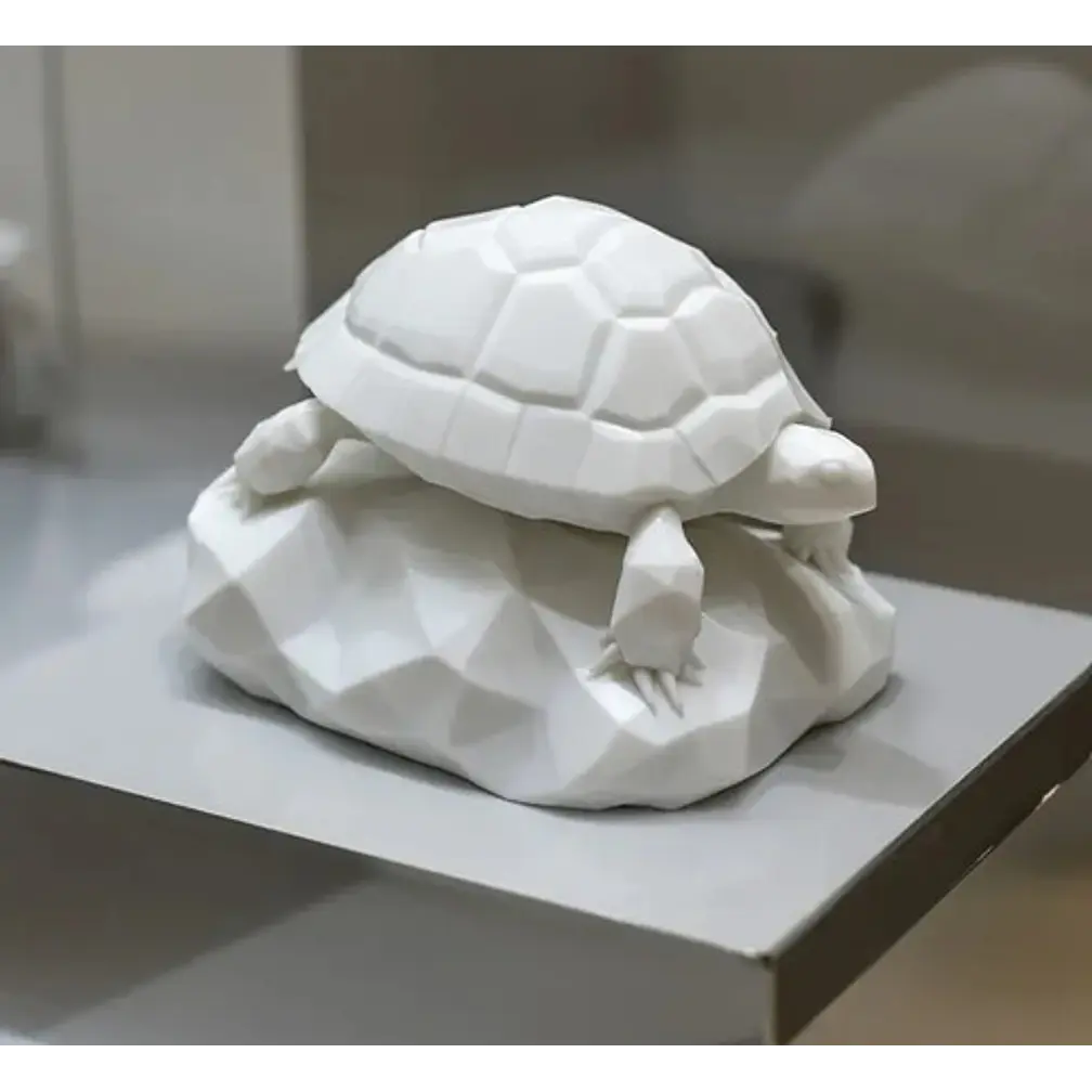 Escultura Decorativa Prints Patro- Tortuga Piedra Geométrica 2