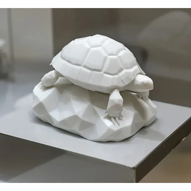 Escultura Decorativa Prints Patro- Tortuga Piedra Geométrica