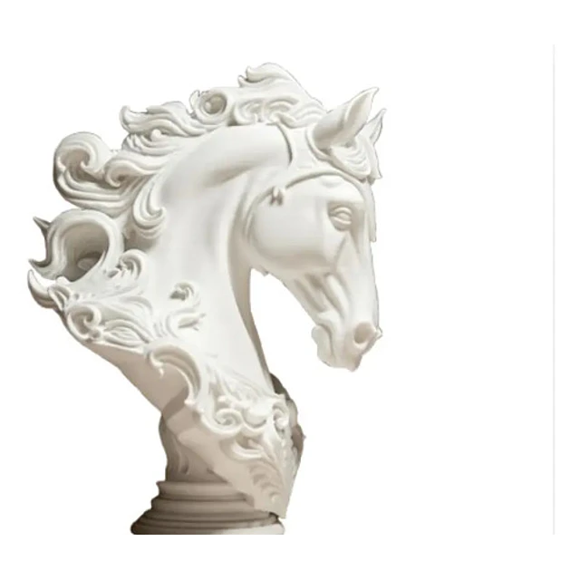 Elegante Escultura De Caballo - Figura Decorativa