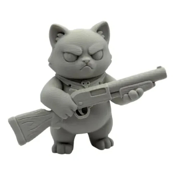 Escultura Decorativa- Gato Escopeta 1