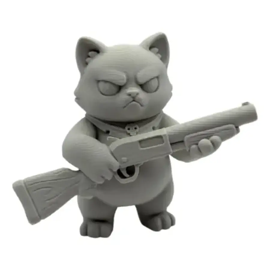 Escultura Decorativa- Gato Escopeta
