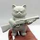Escultura Decorativa- Gato Escopeta - Miniatura 3