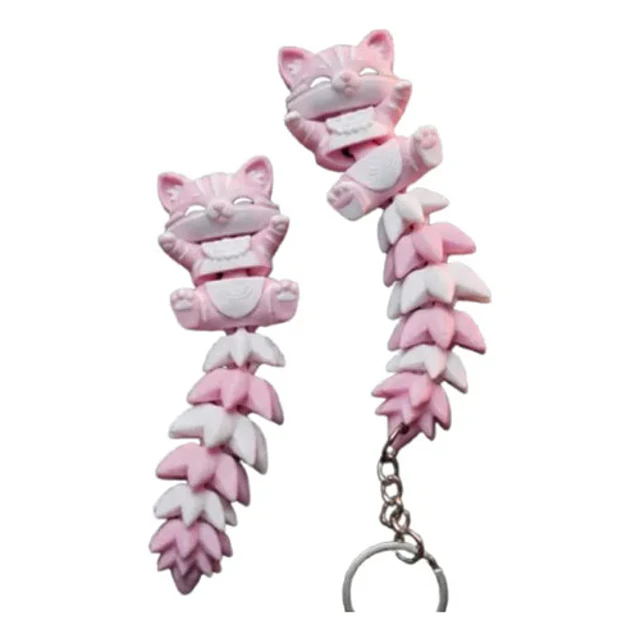Llavero De Gato Flexible (pack 2)