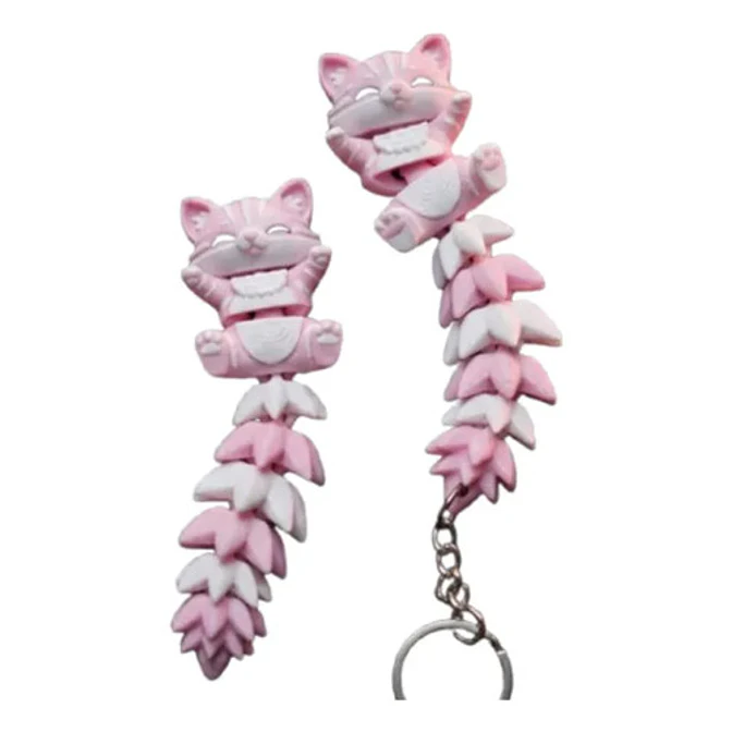 Llavero De Gato Flexible (pack 2) 1