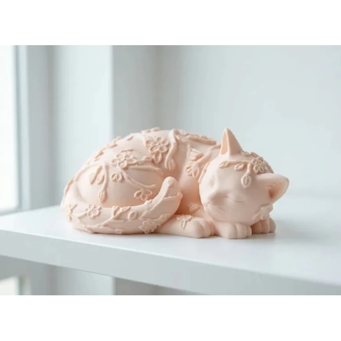 Escultura Decorativa- Gato Sakura 2