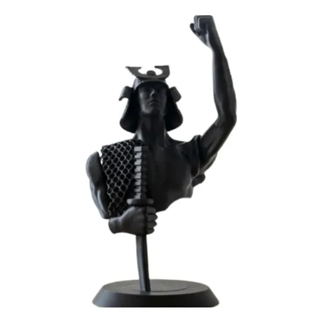 Escultura- Busto De Samurái