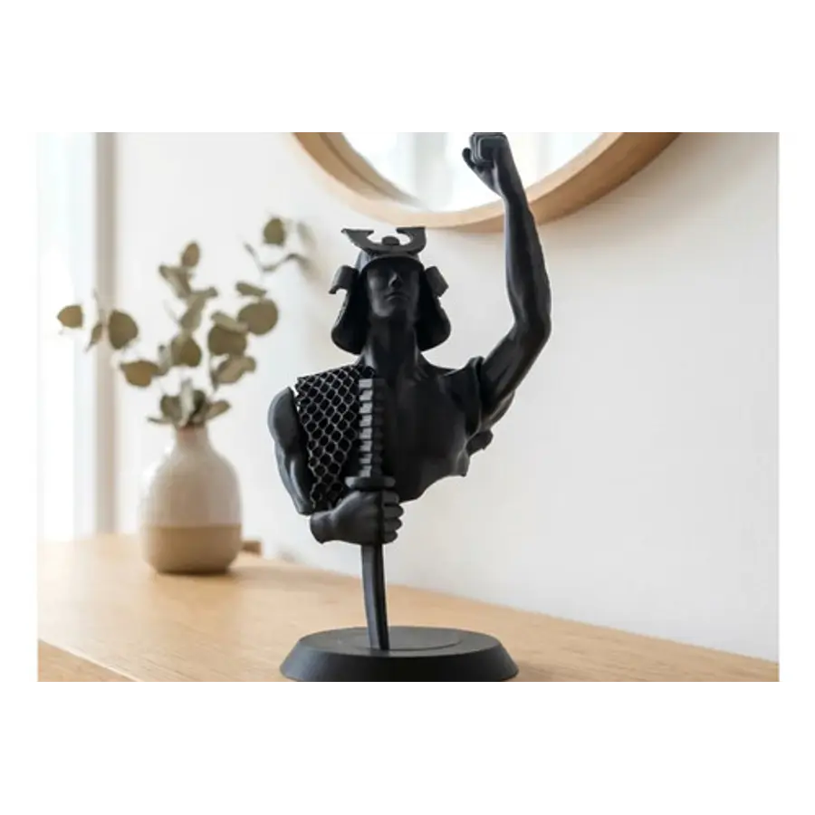 Escultura- Busto De Samurái