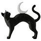 Escultura Decorativa- Gato Sobre Luna - Miniatura 2