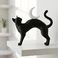 Escultura Decorativa- Gato Sobre Luna - Miniatura 3