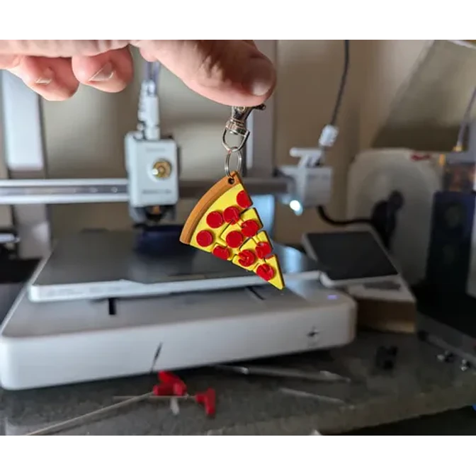 Llavero Pizza Flexible 3