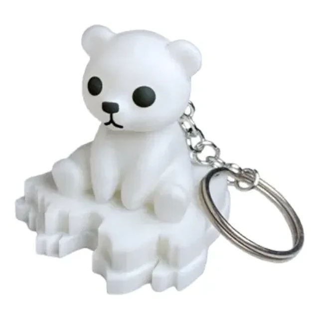 Llavero De Oso Polar Rudo