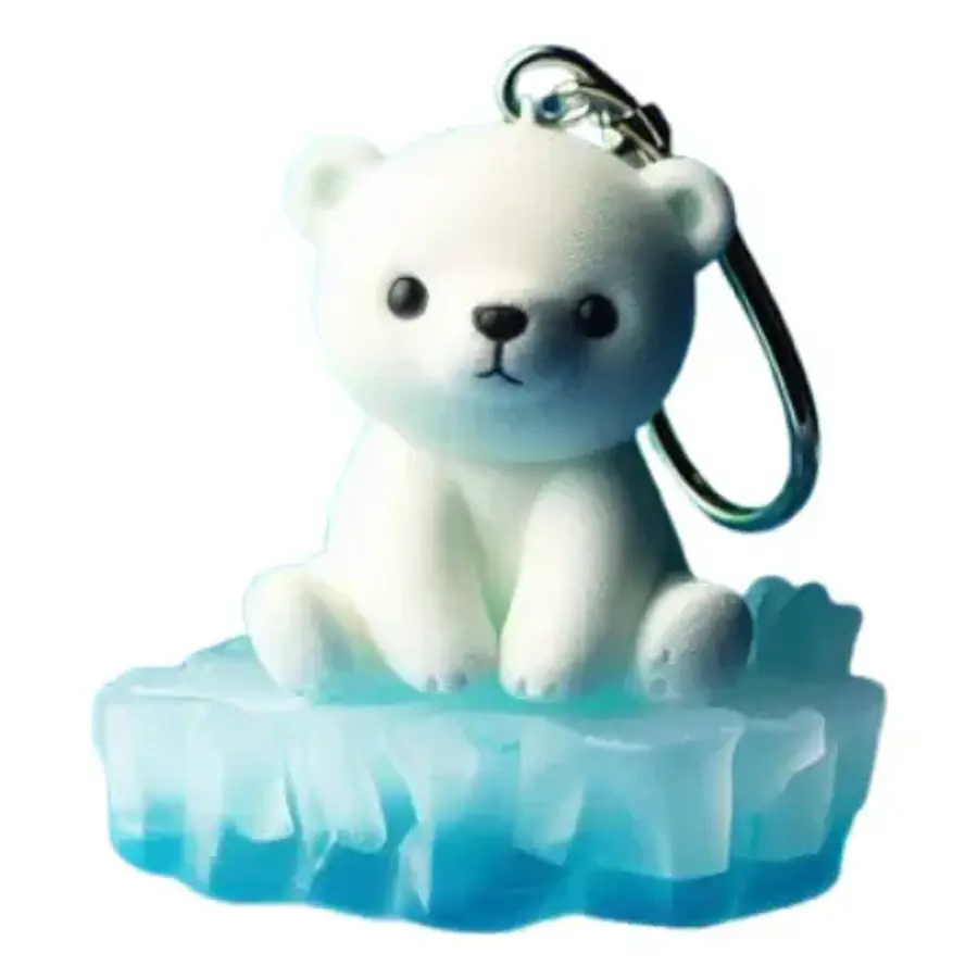 Llavero De Oso Polar Rudo