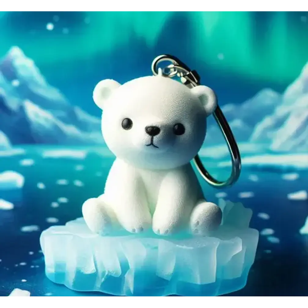 Llavero De Oso Polar Rudo 3
