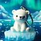 Llavero De Oso Polar Rudo - Miniatura 3