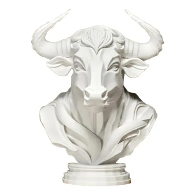 Elegante Escultura De Toro - Figura Decorativa